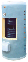 Kahe spiraalikujulise küttetoruga 300 l mahuga boiler